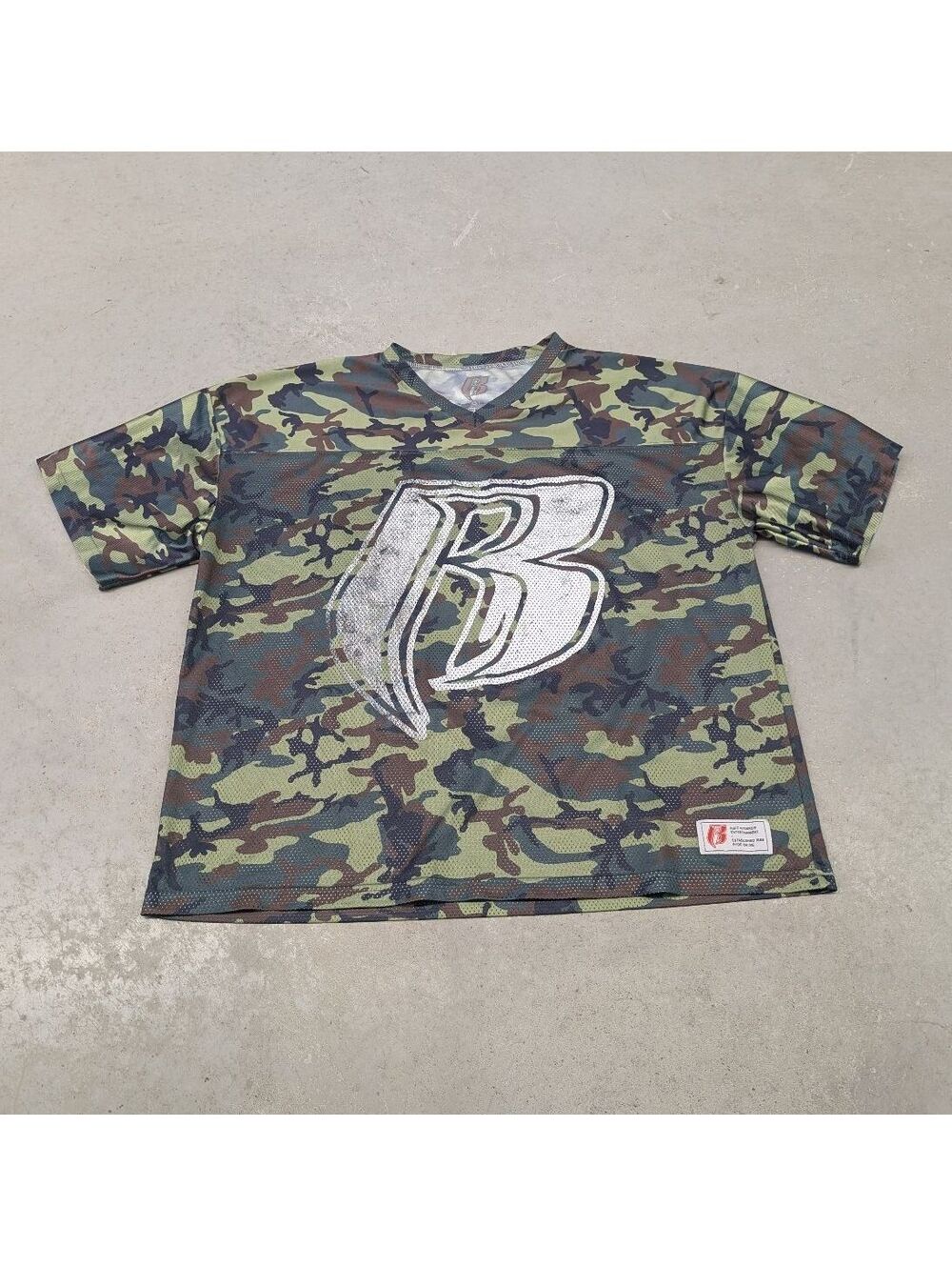 Ruff Ryders Official DMX Collab Camo Mesh Football Jersey